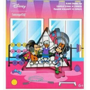 Loungefly Mickeys Mousercise 3" Collector Box Pin New